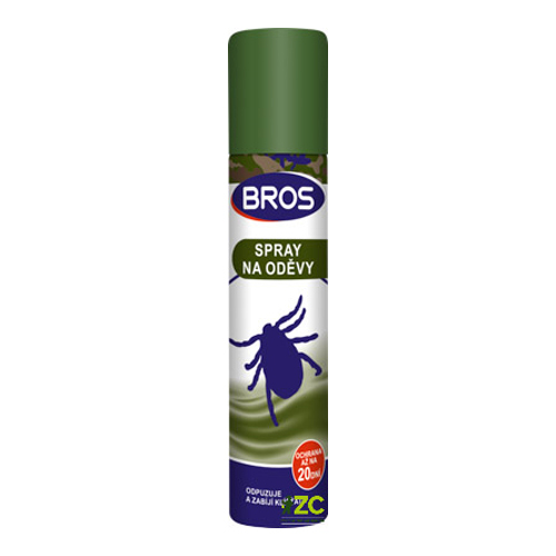 Sprej proti klíšťatům BROS na oděvy 90ml Sprej proti klíšťatům BROS na oděvy 90ml