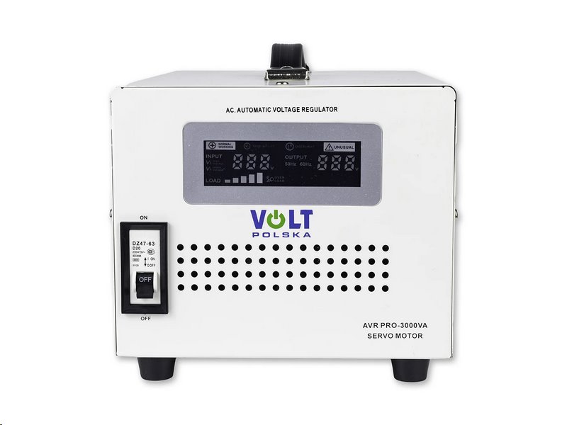 Stabilizátor napětí VOLT AVR PRO 3000 (3000VA) 5AVRZP3000 3% servomotor Stabilizátor napětí VOLT AVR PRO 3000 (3000VA) 5AVRZP3000 3% servomotor