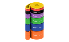 TPE sada cvičebních pásů - Power Band PT-S7, 4-82 kg, 5 pásů, REBEL ACTIVE