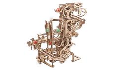 Ugears 3D dřevěné mechanické puzzle Kuličková dráha řetězová 