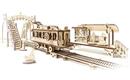 Ugears 3D dřevěné mechanické puzzle Mechanical Town tramvajová linka 