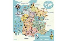 Vilac Magnetická mapa Francie 