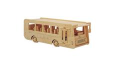 Woodcraft Dřevěné 3D puzzle autobus 
