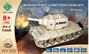 Woodcraft Dřevěné 3D puzzle tank KV 2 