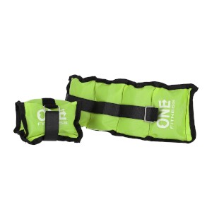 Zátěže na zápěstí a kotníky ONE FITNESS WW01 2 x 0,7 kg zelené Zátěže na zápěstí a kotníky ONE FITNESS WW01 2 x 0,7 kg zelené